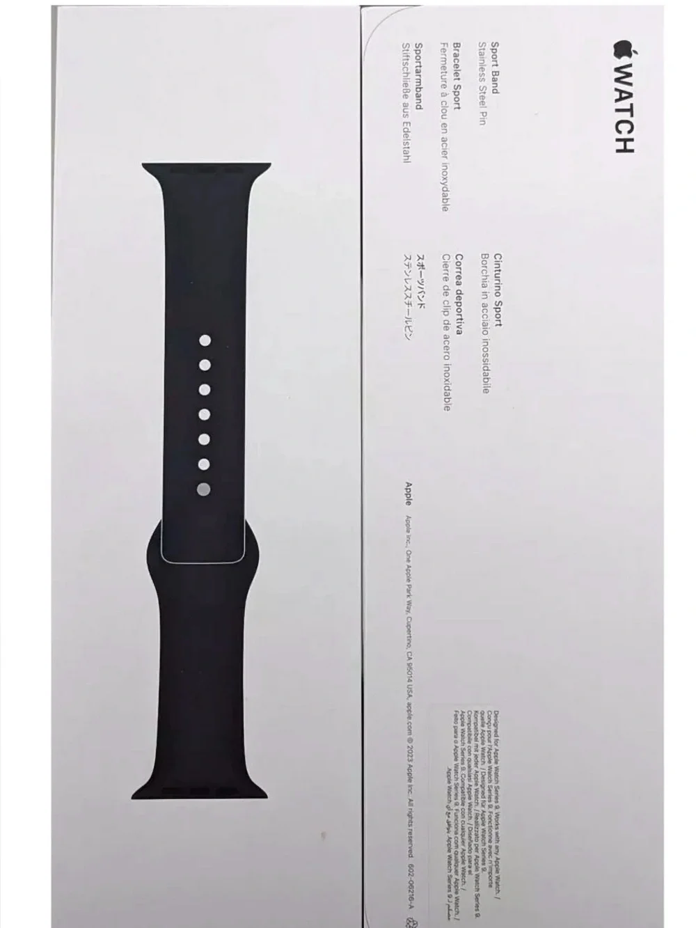 Apple Watch Sport Band - midnight Silicone 41mm